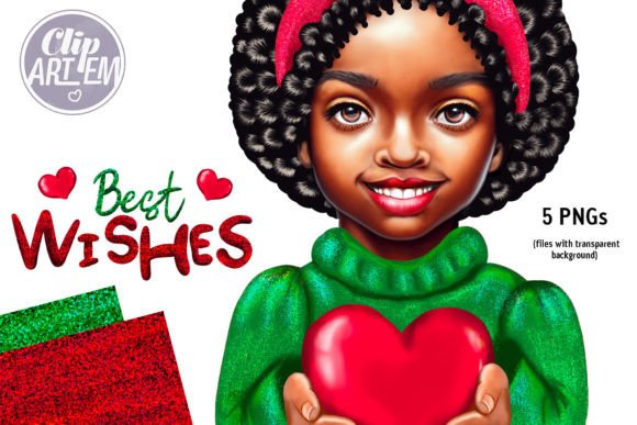 Adorable Christmas Greeting Black Girl Review