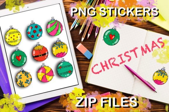 Christmas Balls, Merry Christmas Illustrations