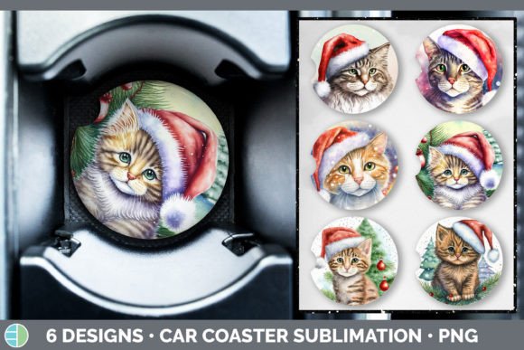 Christmas Cat Car Coaster Embroidery Design Review