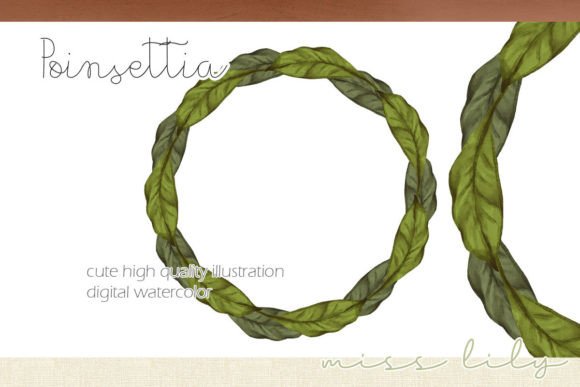 Christmas Leaf Wreath Illustration Review