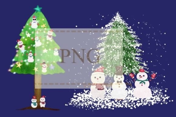 Christmas Snowman Tree Png Illustration Review