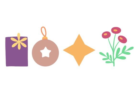 Christmas Star Illustration for Local Business Branding