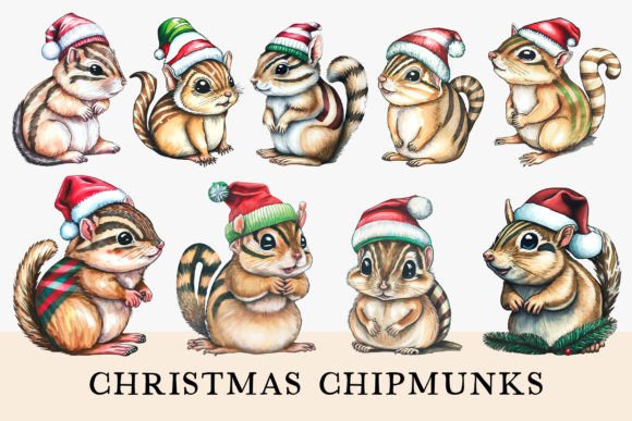 Cute Christmas Chipmunks Illustration Review