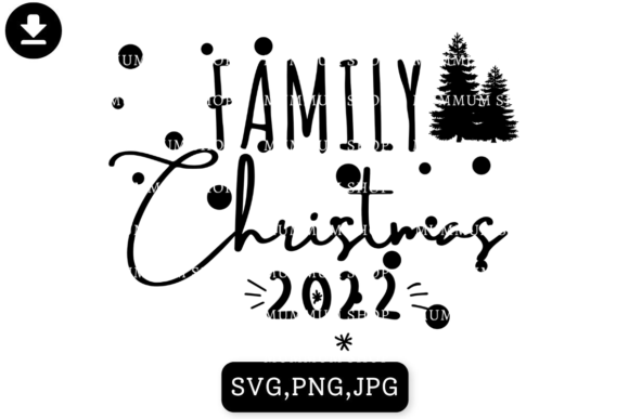 Family Christmas 2022 Svg Illustrations for Digital Publishing