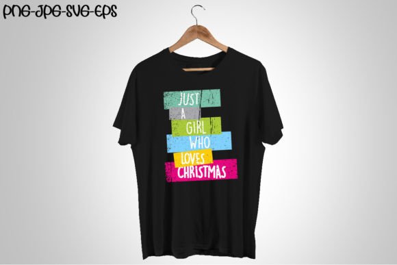 Just a Girl Who Loves, Christmas Illustrations for Crafting