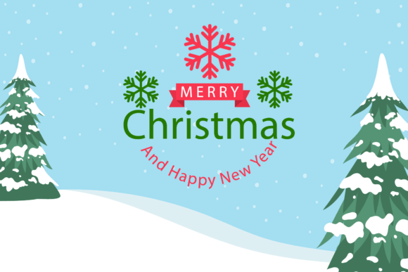 Merry Christmas Background Winter Illustrations