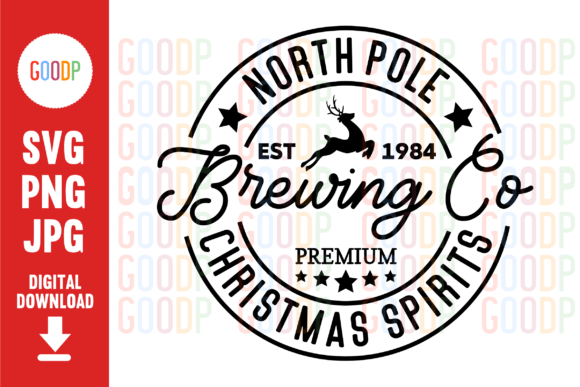North Pole Brewing Co Premium Christmas Illustrations