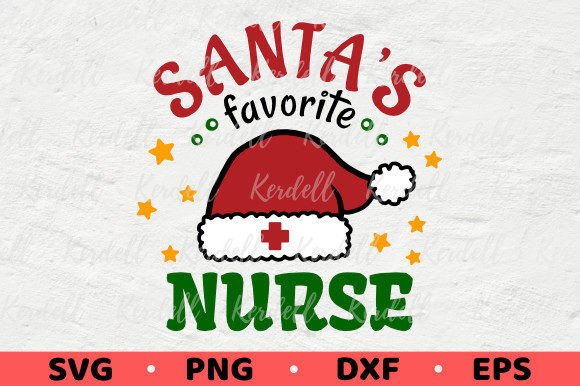 Santa's Favorite Nurse Illustration for Blog and Web Design