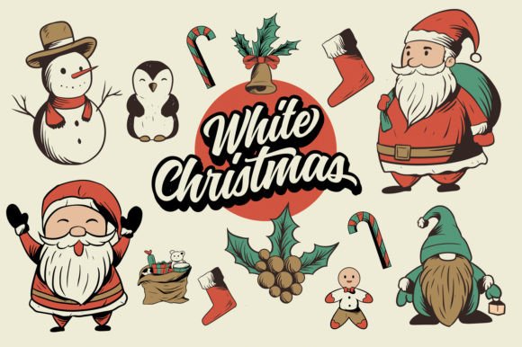 White Christmas Embroidery Design Review